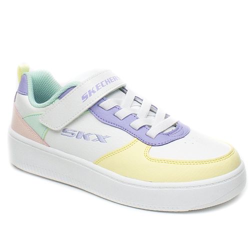 pantofi copii sport fete 310156L alb+multicolor