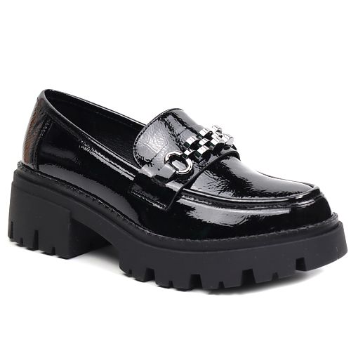 pantofi dama I207 negru lac